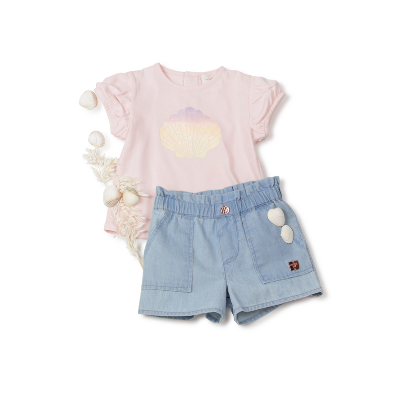 Press studded t-shirt CARREMENT BEAU 
                    GIRL