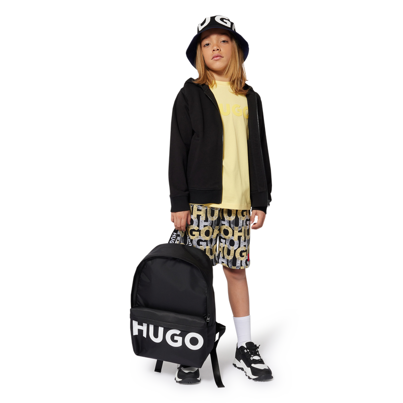 Fleece Bermuda running shorts HUGO 
                    BOY