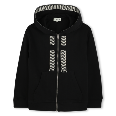 LANVIN Fleece zip-up sweatshirt for BOY | Kids around