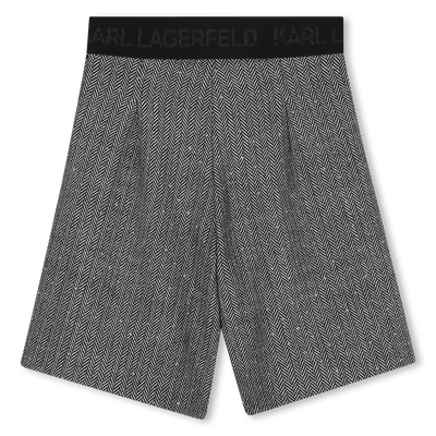 Knitted Bermuda shorts KARL LAGERFELD KIDS GIRL