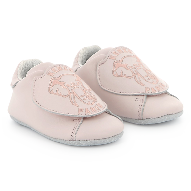 Leather Velcro slippers KENZO KIDS 
                    UNISEX