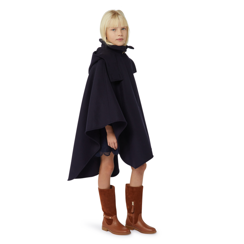 Buttoned Wool Cape Coat CHLOE 
                    GIRL
