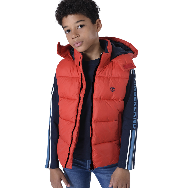 Zip-up water-repellent parka TIMBERLAND 
                    BOY
