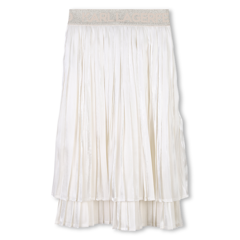 Pleated voile skirt KARL LAGERFELD KIDS 
                        GIRL
