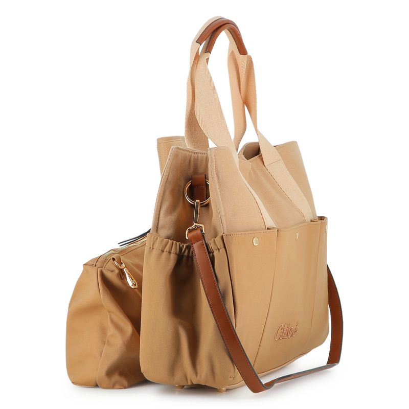 Bi-material diaper bag CHLOE 
                    GIRL