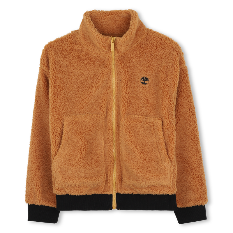 Plush cardigan with zip fastening TIMBERLAND 
                        BOY