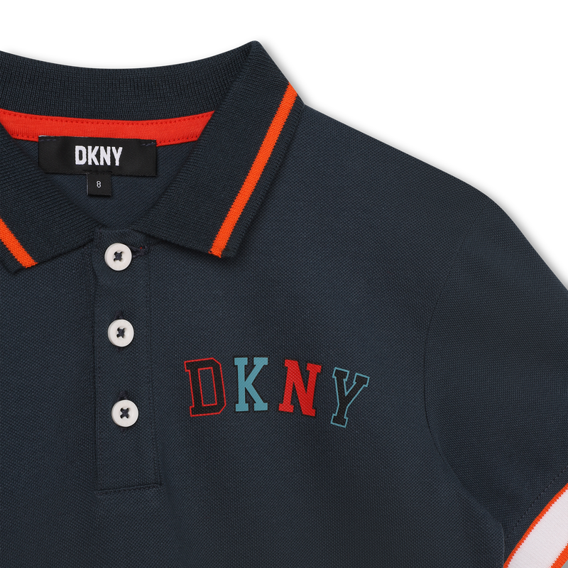 Cotton piqué polo DKNY 
                    BOY