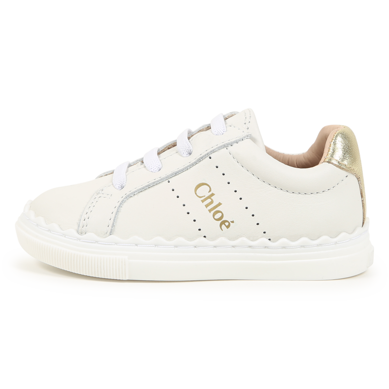 Lace-Up Leather Sneakers CHLOE 
                    GIRL