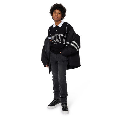Two-Tone Buttoned Polo Shirt DKNY BOY
