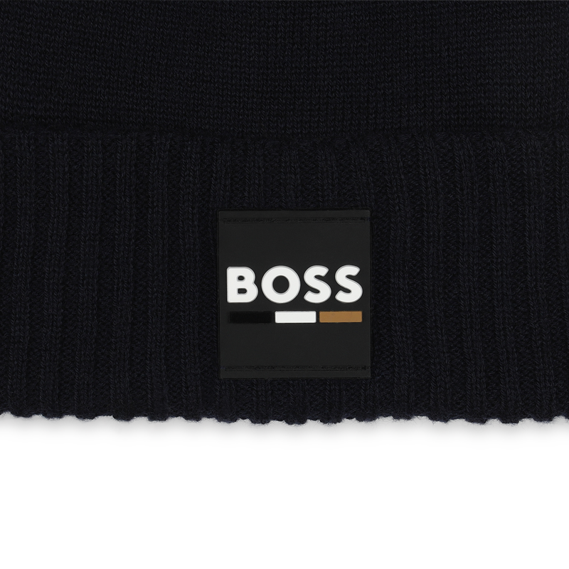 Knitted Fold-Up Beanie BOSS 
                    BOY