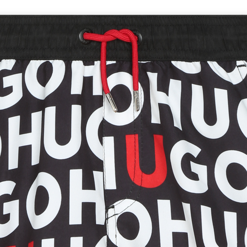 Two-tone printed swim trunks HUGO 
                    BOY