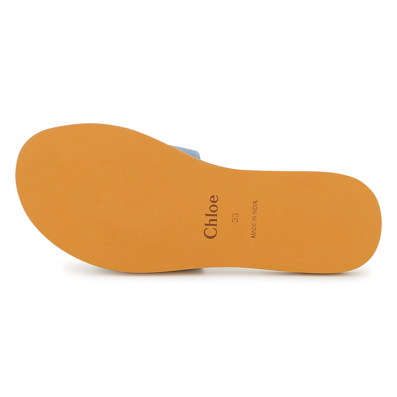 Sheepskin Leather Slides CHLOE 
                        GIRL