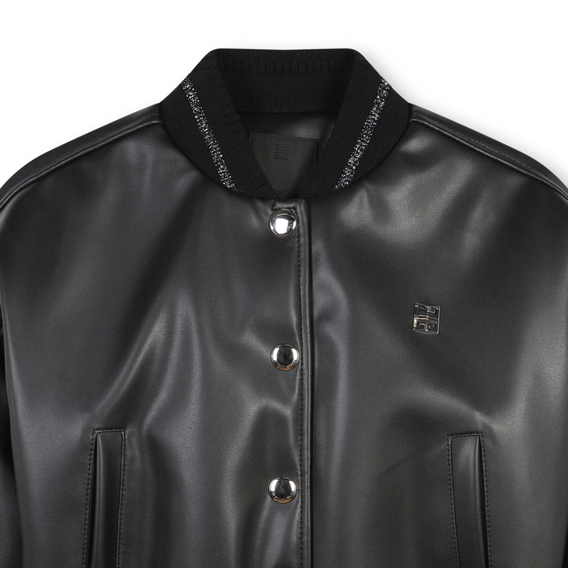 Press-Stud Logo Bomber Jacket GIVENCHY 
                    GIRL