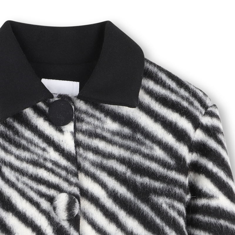 Long coat with zebra full pattern MARC JACOBS 
                        GIRL