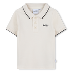Short-sleeved polo shirt, SAND, hi-res