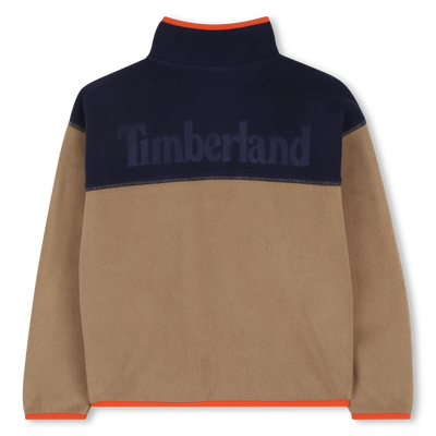 Two-tone fleece cardigan TIMBERLAND BOY