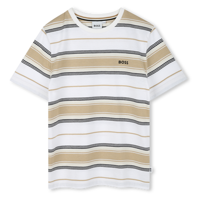 Striped Cotton T-Shirt BOSS BOY