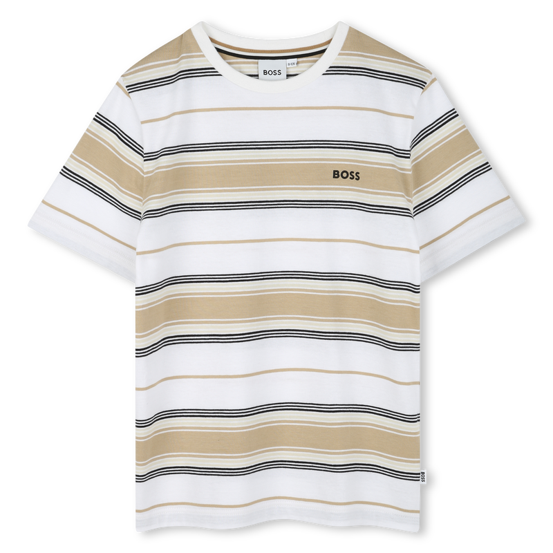 Striped cotton T-shirt BOSS 
                    BOY