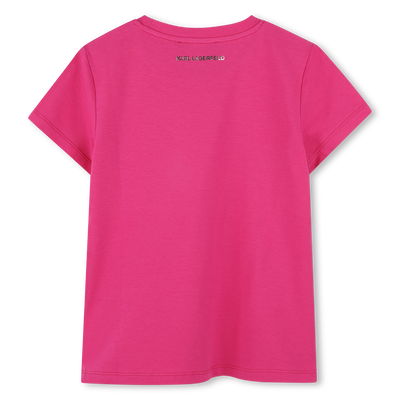 Short-sleeved T-shirt KARL LAGERFELD KIDS GIRL