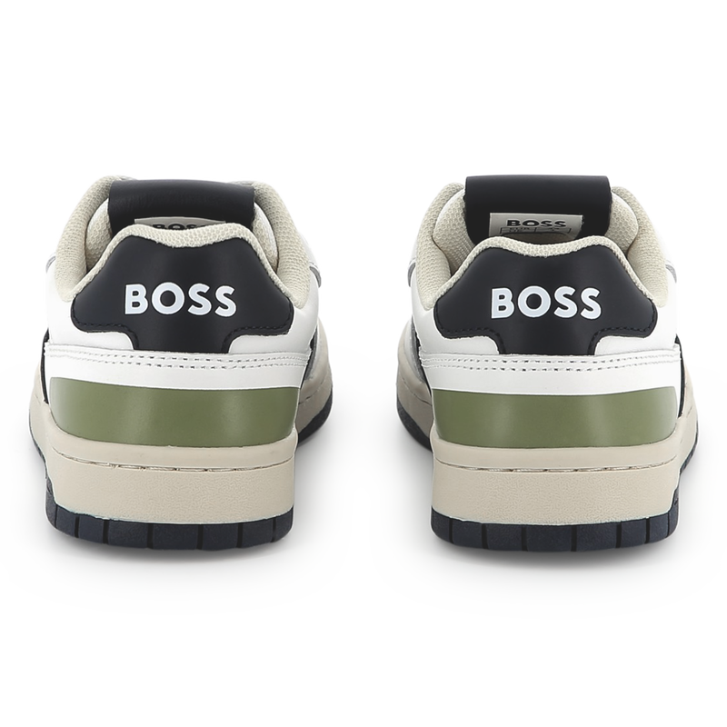 Dual-fabric lace-up sneakers BOSS 
                        BOY