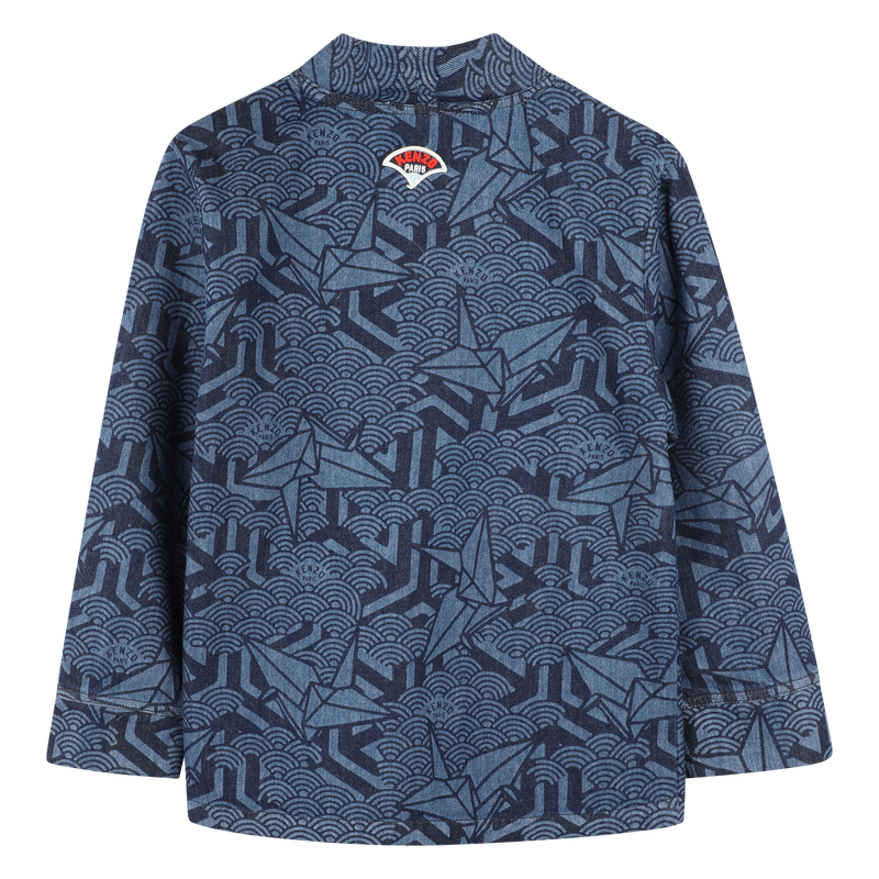 Printed denim jacket KENZO KIDS 
                        UNISEX