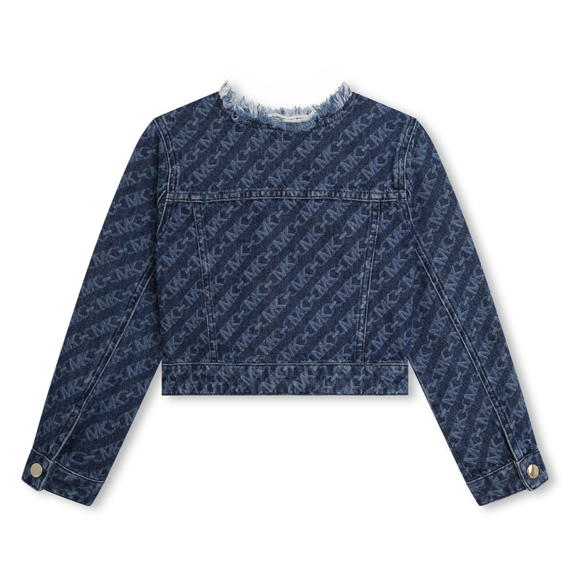 Logo- Print Jean Jacket MICHAEL KORS 
                    GIRL