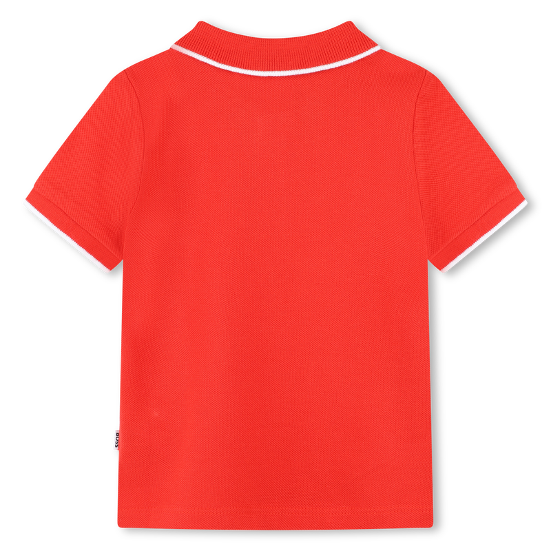 Short-sleeved cotton polo BOSS 
                    BOY