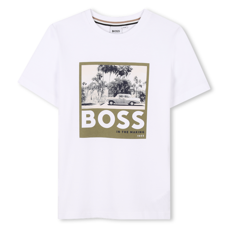 Short-sleeved cotton T-shirt BOSS 
                        BOY