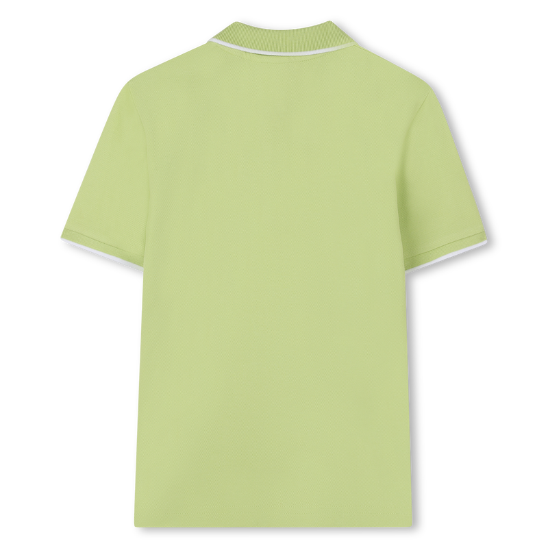 Plain cotton piqu&eacute; polo shirt BOSS 
                        BOY