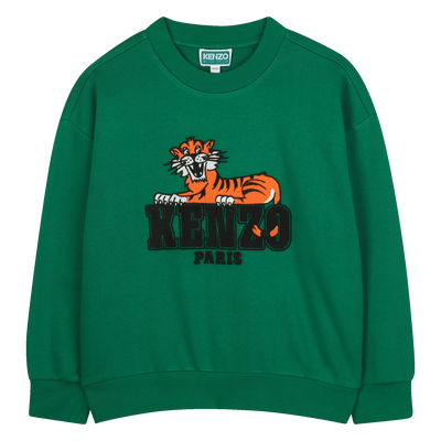 KENZO kidsのスウェットトップス KENZO KIDS - Teen Boys Grey Marl Cotton Sweatshirt