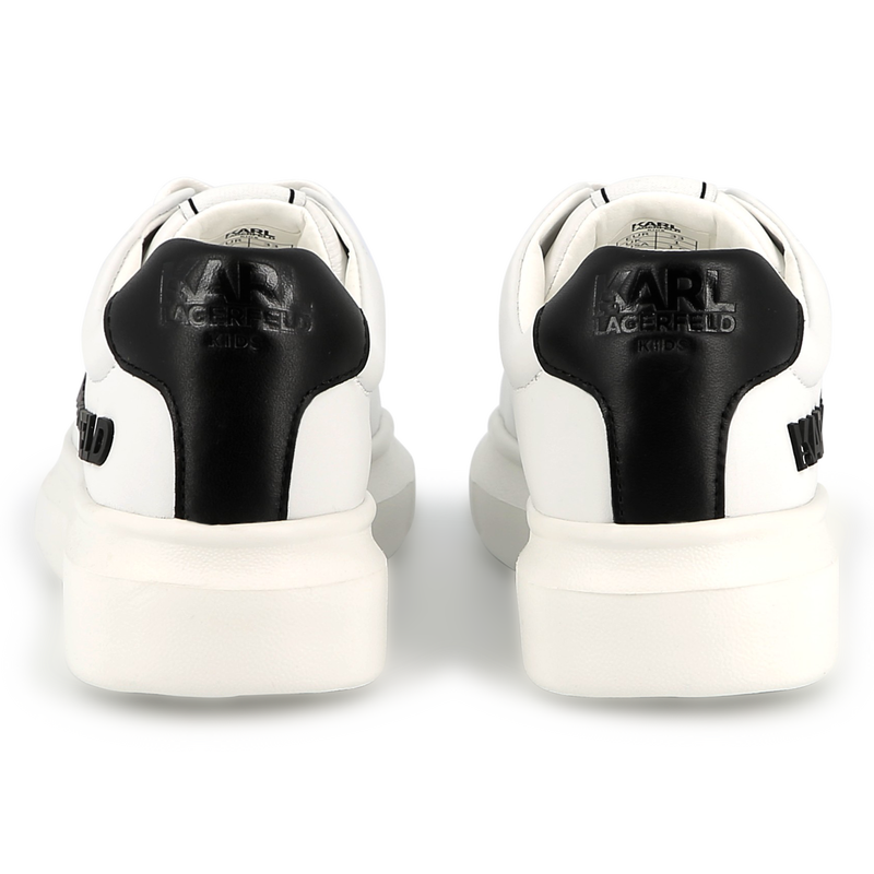 Lace-up leather sneakers KARL LAGERFELD KIDS 
                        UNISEX