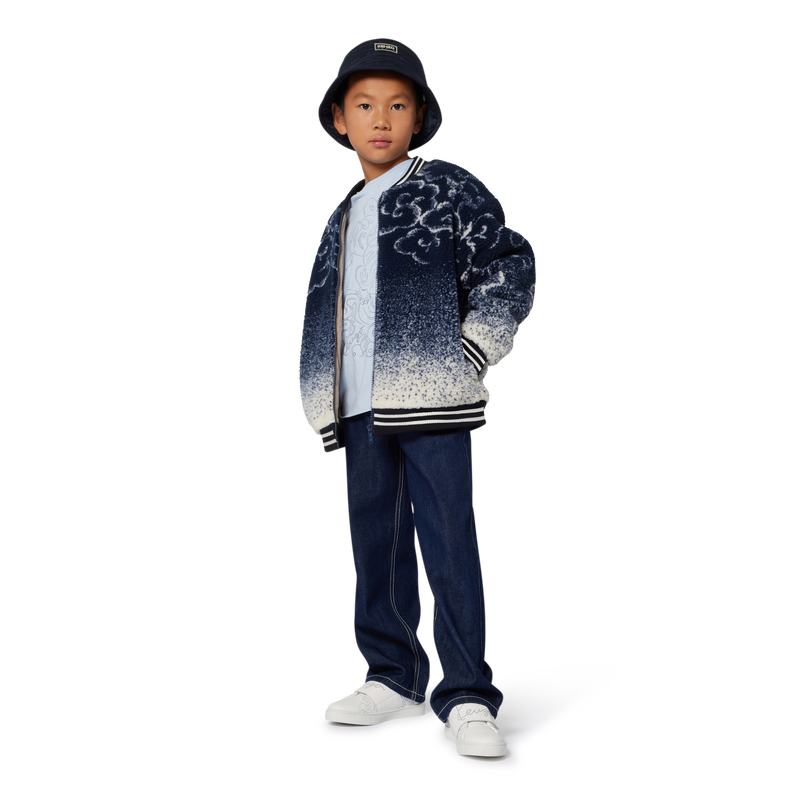 Fluffy fleece jacket KENZO KIDS 
                    UNISEX