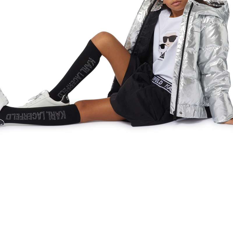 Karl-And-Choupette Graphic Tee KARL LAGERFELD KIDS 
                        GIRL