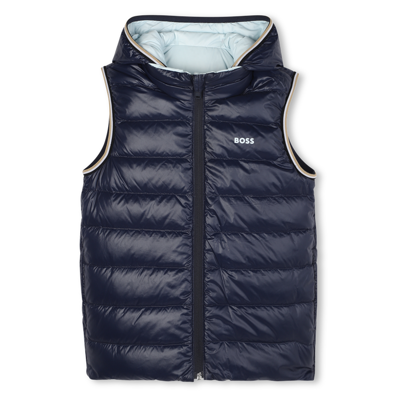 Flann-effect hooded puffer jacket BOSS 
                    BOY