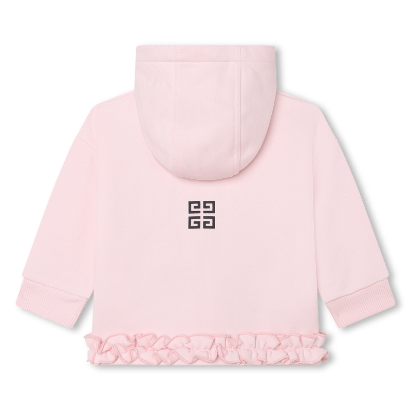 Hooded fleece cardigan GIVENCHY 
                    GIRL