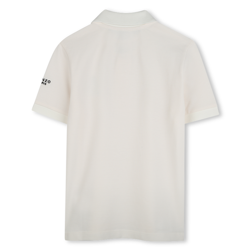Short-sleeved cotton polo KENZO KIDS 
                        UNISEX