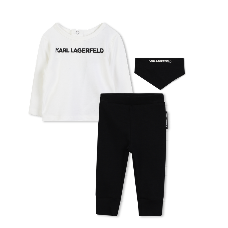 T-shirt, boxer shorts and scarf set KARL LAGERFELD KIDS 
                        BOY