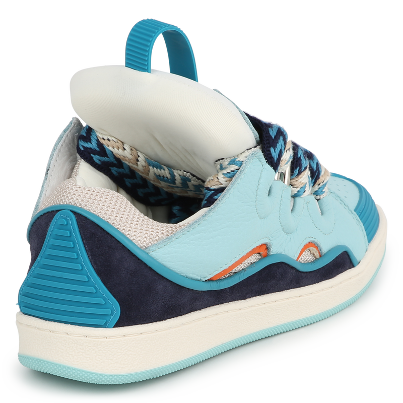 Lace-up leather sneakers