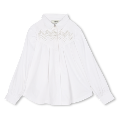 Cotton poplin shirt LANVIN GIRL