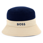 Reversible cotton bucket hat BOSS 
                    BOY