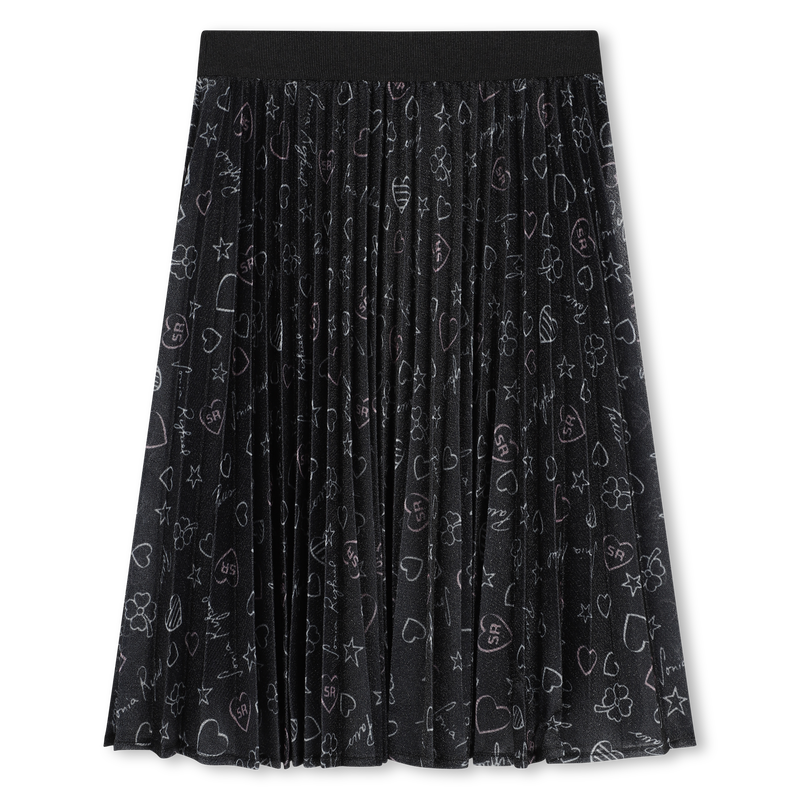 Pleated Printed Skirt SONIA RYKIEL 
                    GIRL