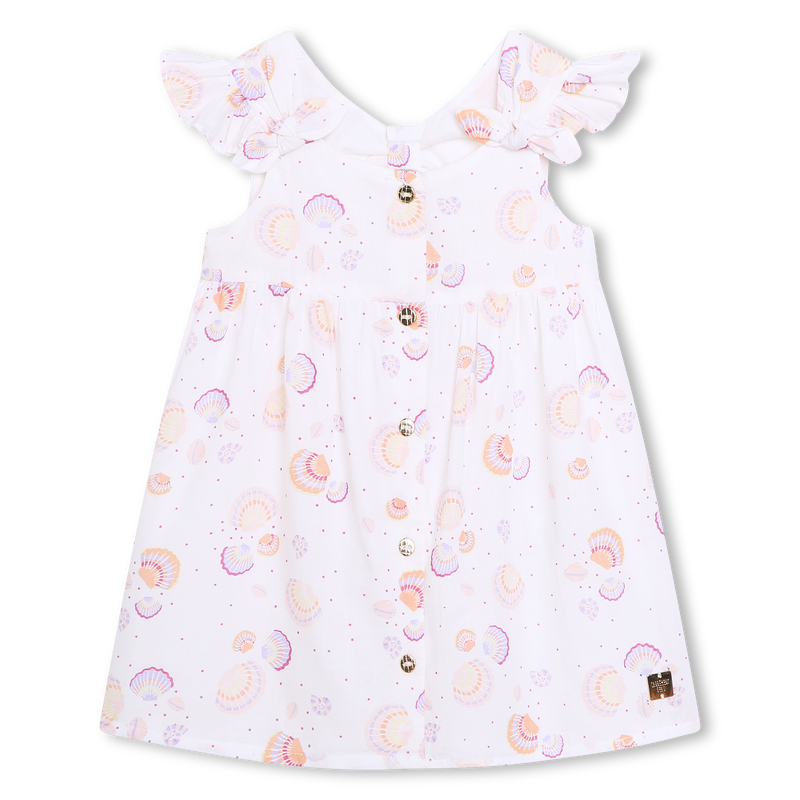 Accessorized cotton dress CARREMENT BEAU 
                    GIRL