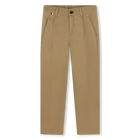 Plain Twill Chino Trousers, COOKIE, hi-res