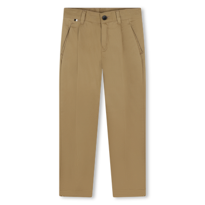 Plain Twill Chino Trousers BOSS BOY
