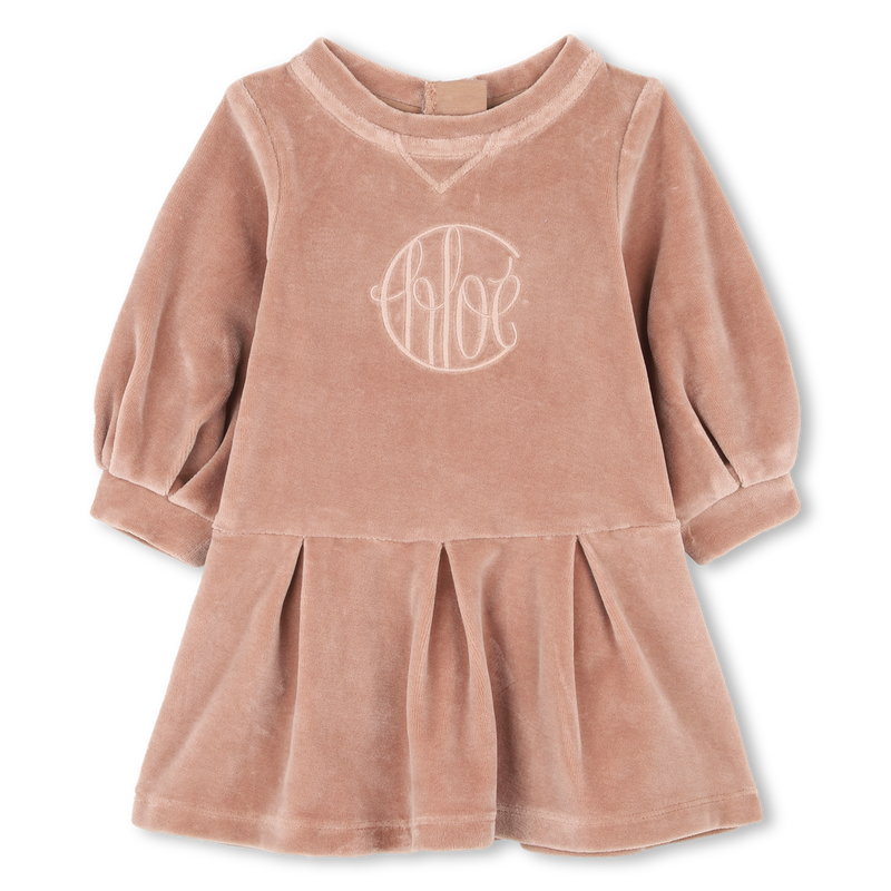 Cotton velvet dress CHLOE 
                        GIRL