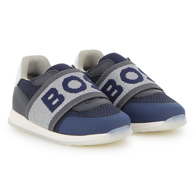 Sneakers with branded elastic BOSS 
                    BOY