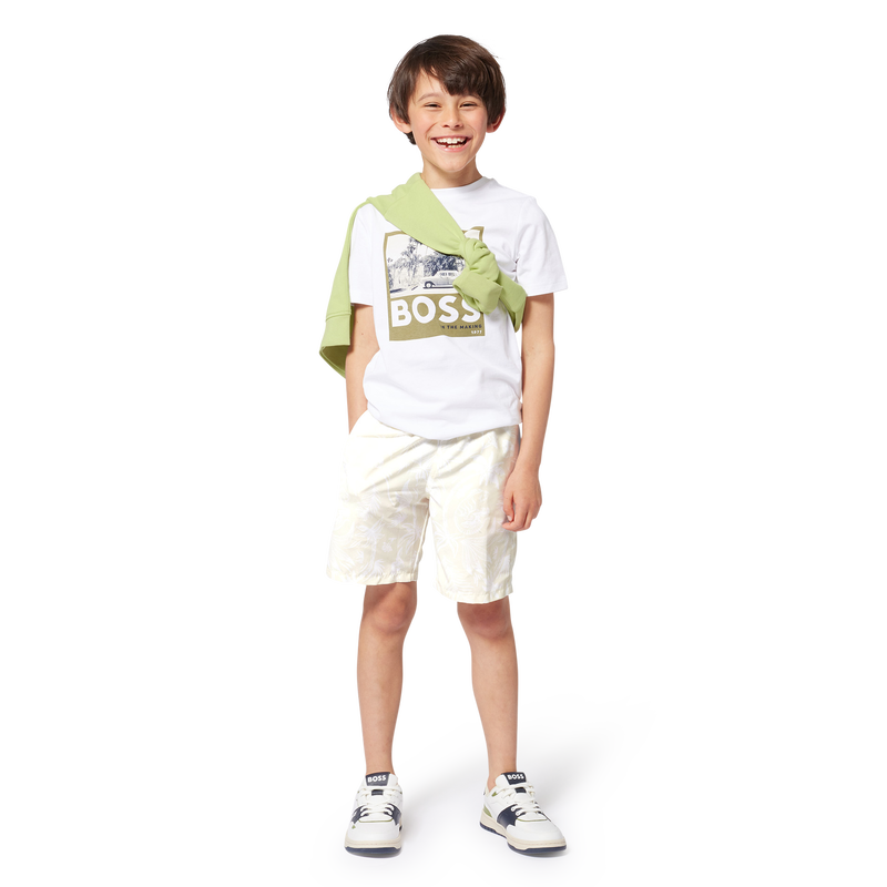 Dual Fabric Lace-Up Sneakers BOSS 
                        BOY