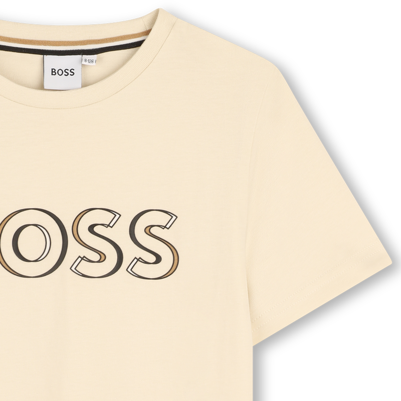 Short-Sleeved Cotton T-Shirt BOSS 
                        BOY