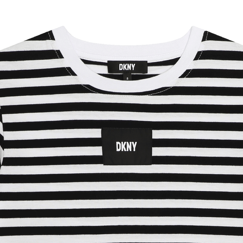 Striped cotton T-shirt DKNY 
                    BOY
