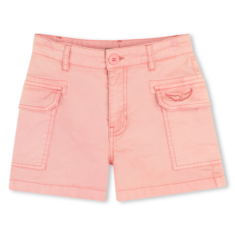 Faded embroidered shorts ZADIG VOLTAIRE 
                        GIRL